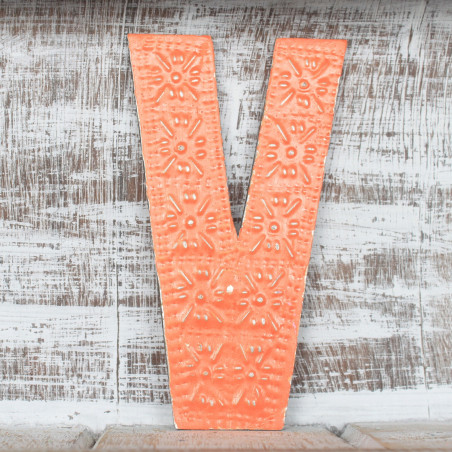 6x Viacfarebné Písmená "V" - 15cm