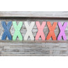6x Viacfarebné Písmená "X" - 15cm