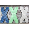6x Viacfarebné Písmená "X" - 15cm