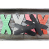 6x Viacfarebné Písmená "X" - 15cm