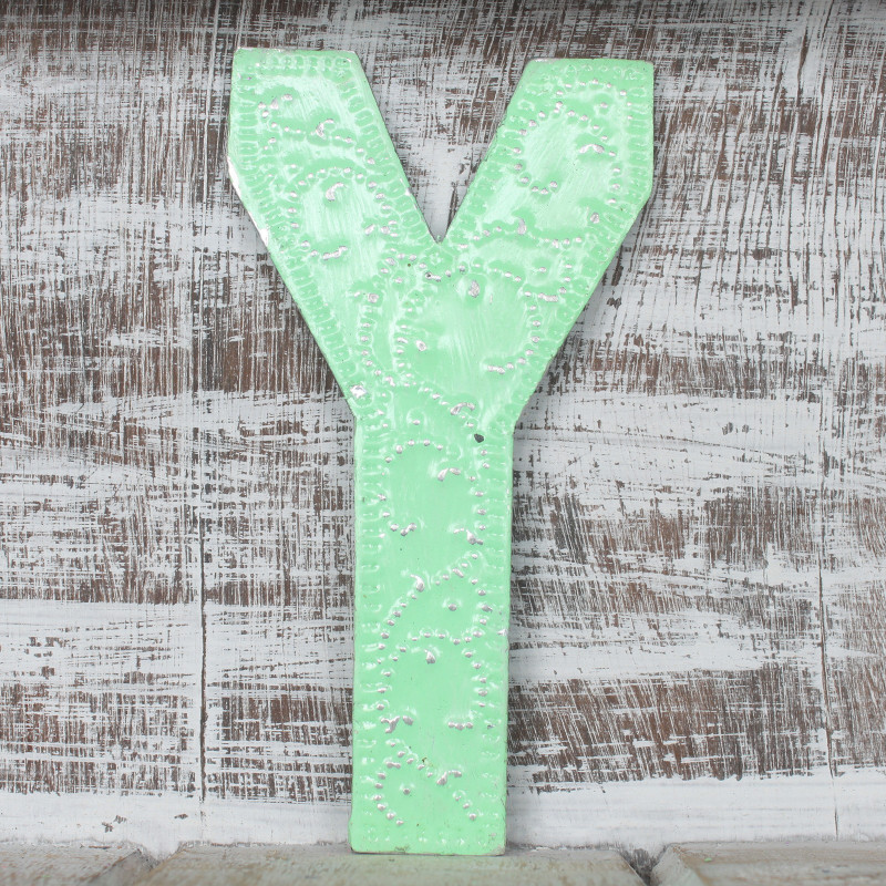 6x Viacfarebné Písmená "Y" - 15cm