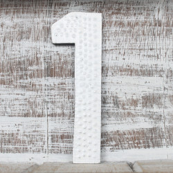 6x Viacfarebné Čísla "1" - 15cm