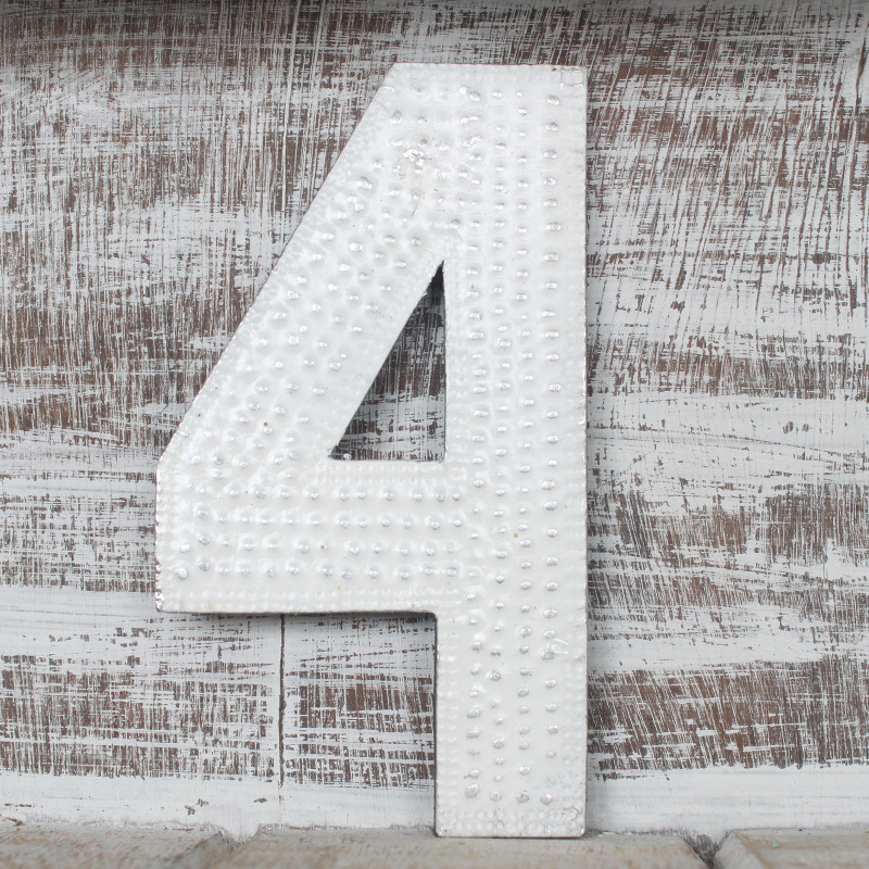 6x Viacfarebné Čísla "4" - 15cm