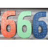 6x Viacfarebné Čísla "6" - 15cm