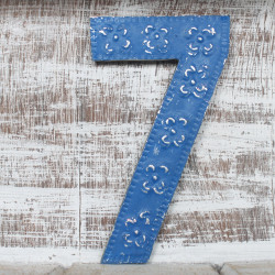 6x Viacfarebné Čísla "7" - 15cm