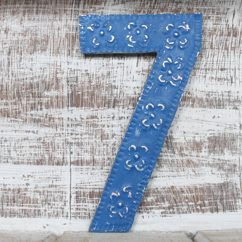 6x Viacfarebné Čísla "7" - 15cm