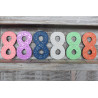 6x Viacfarebné Čísla "8" - 15cm