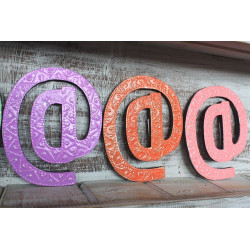 6x Symbol "@" - 15cm