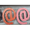 6x Symbol "@" - 15cm