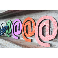6x Symbol "@" - 15cm