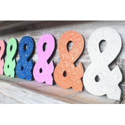 6x Symbol "&" - 15cm