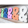 6x Symbol "&" - 15cm