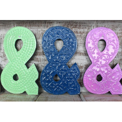 6x Symbol "&" - 15cm