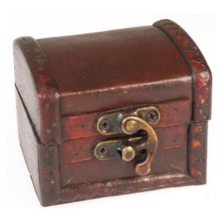 6x Stredná Koloniálna Krabička - Kožený Efekt (stredne veľká)