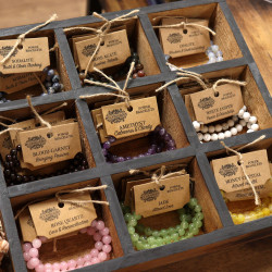 4x Energetický Náramok - Achát Čierny