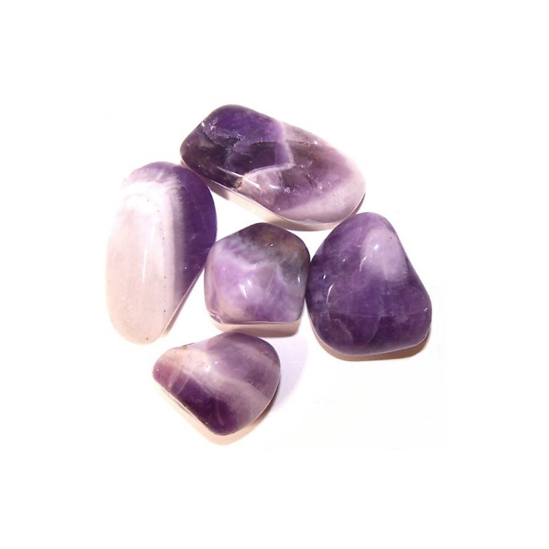 24x Veľký Hladký Kameň -Páskovaný Ametyst