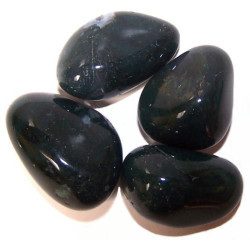 24x Veľký Hladký Kameň - Achát Machový
