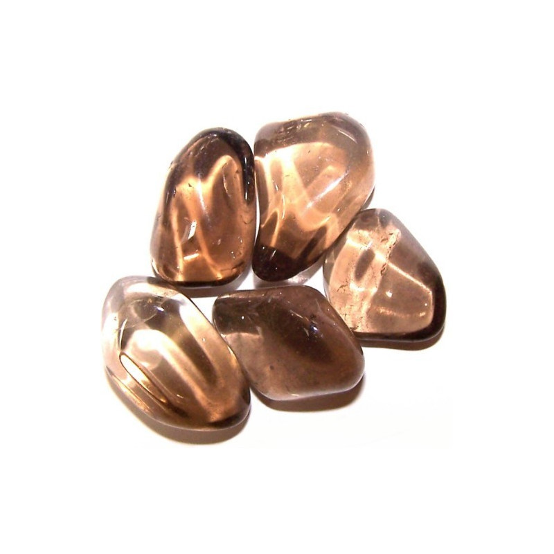 24x Veľký Hladký Kameň - Dymový Kremeň