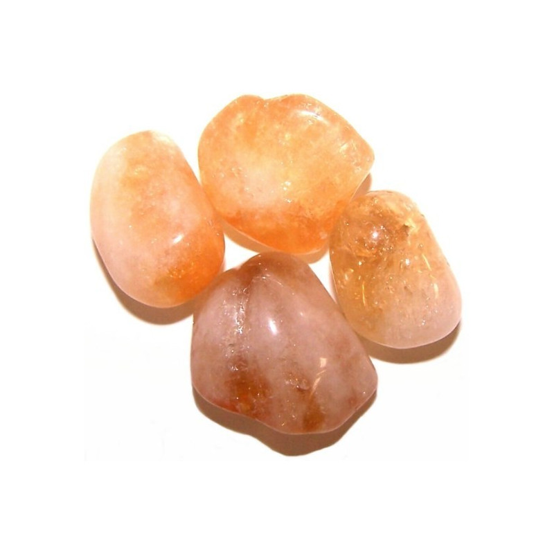 24x Veľký Hladký Kameň - Brazílsky Citrín