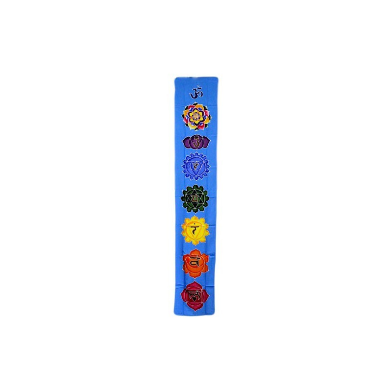 Čakra Baner - Nebesky Modrý 183x35cm