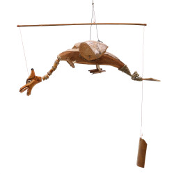 Prírodný Závesný Lietajúci Drak 37cm