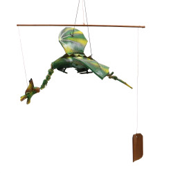 Zelený Závesný Lietajúci Drak 37cm
