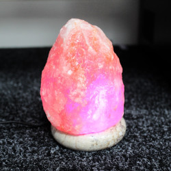 Kvalitná USB Prírodná Soľná Lampa - 11.5 cm (viac farebná)
