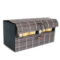 6x Bambusové Krabičky - Double