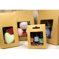 12x Darčekové Krabičky S Okienkom - Rozmer Mydla 9.5x13x4.3cm