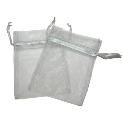 30x Organzové Vrecúška - Šedé