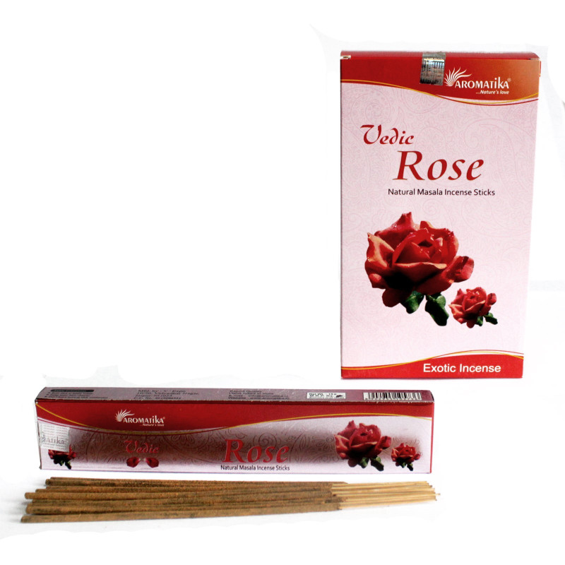12x Vonné Tyčinky Vedic - Ruža