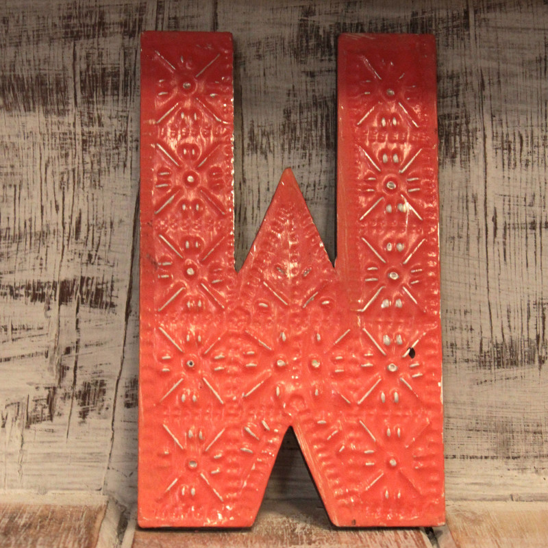 6x Viacfarebné Písmená "W" - 15cm