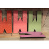 6x Viacfarebné Písmená "W" - 15cm