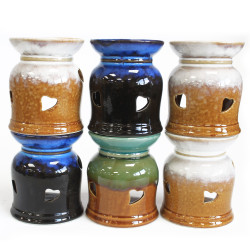 6x Klasická Rustikálna Aroma Lampa - Srdiečka (rôzne)