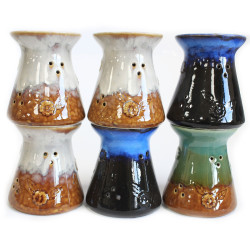 6x Klasická Rustikálna Aroma Lampa - Kvetinky (rôzne)