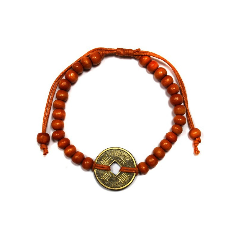 5x Náramky Feng-Shui pre Šťastie - Oranžové