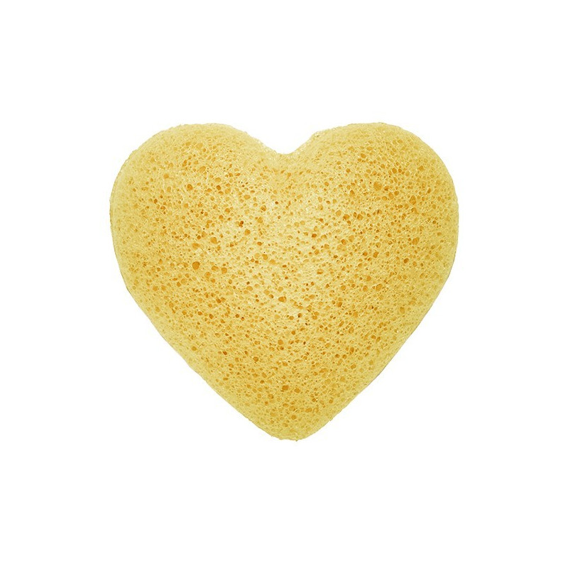 6x Špongia Konjac Srdce - Oranžová