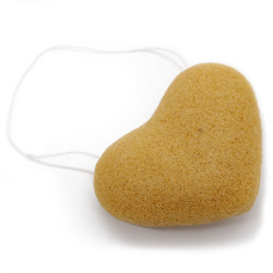 6x Špongia Konjac Srdce - Oranžová