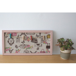 4x Štipcový Rámik na Fotky Mini - Paríž Rôzne