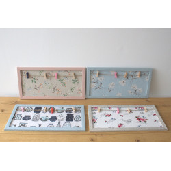 4x Štipcový Rámik na Fotky Mini - Kvetinové Rôzne