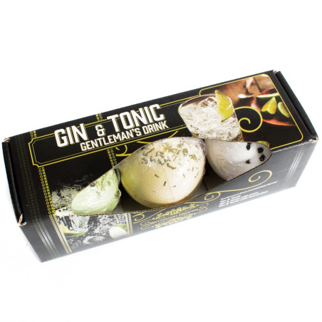 3x Sada 3 Šumivých Bômb do Kúpeľa - Gin & Tonik