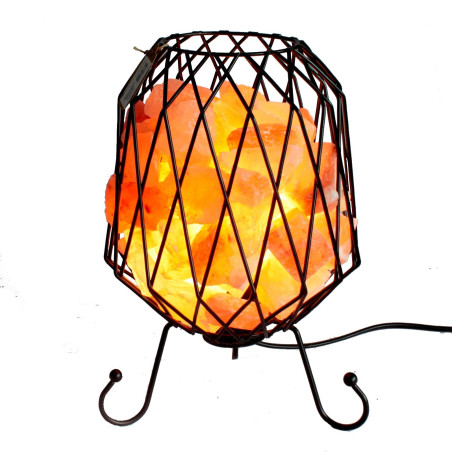 Industriálna Lampa s Ružovou Himalájskou Soľou