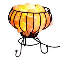 Nízka Industriálna Lampa s Himalájskou Soľou