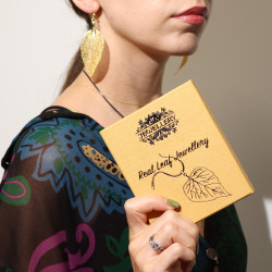 Set Náušnice a Náhrdelník - Zlatý List