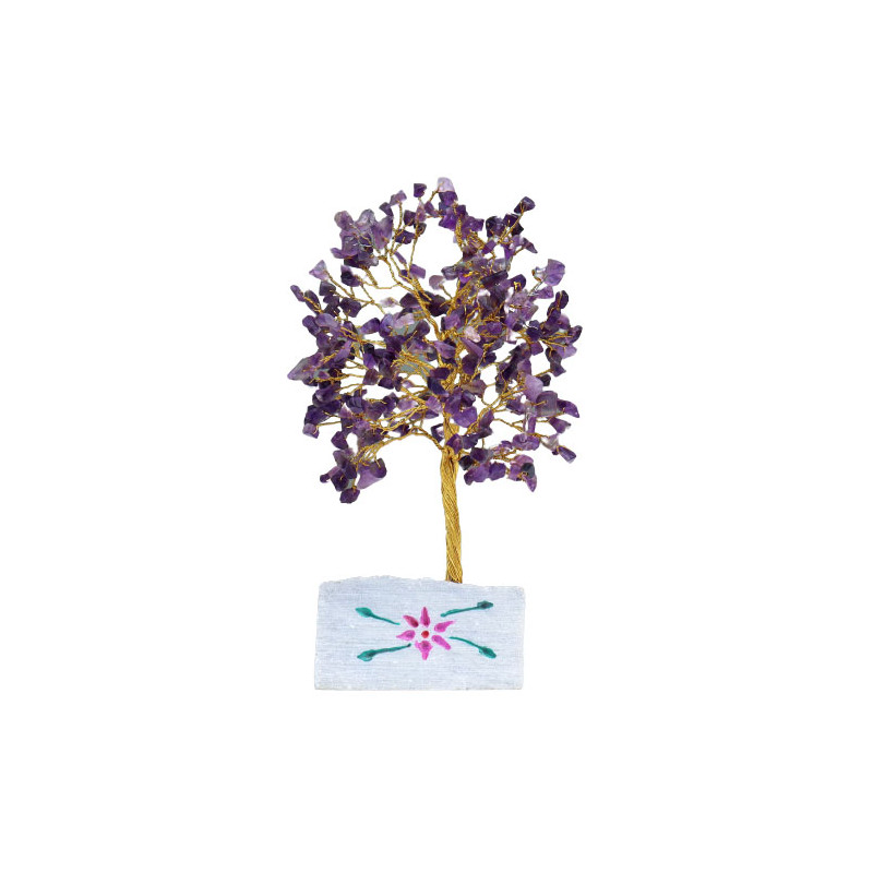 Ametyst Stromček Šťastia - 320 Kamienkov