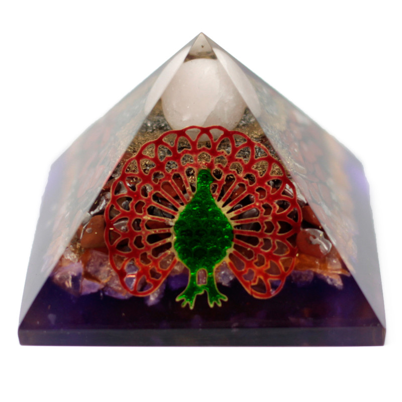 Orgonit Pyramída 70mm - Páv