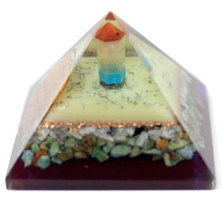 Orgonit Pyramída 70mm - Kvet Života
