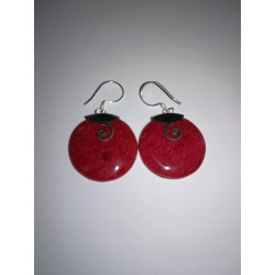 Strieborné Náušnice Štýl Koral - Zvitok