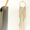 Macramé Závesný Držiak na Kvetináč - Ratanová Obruč