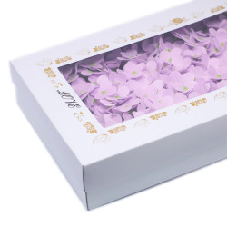 36x Mydlové Kvety pre Šikovné Ruky - Kvet Hortenzia - Fialová